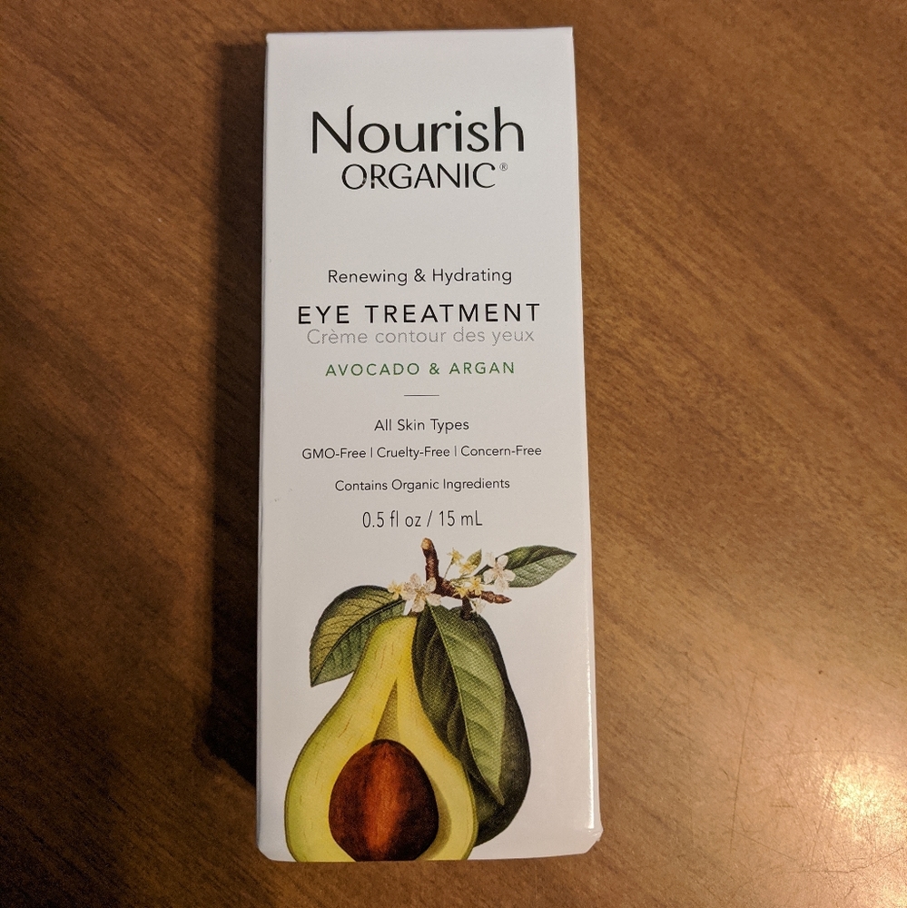 Nourish organic eye treatment avocado & argan oi